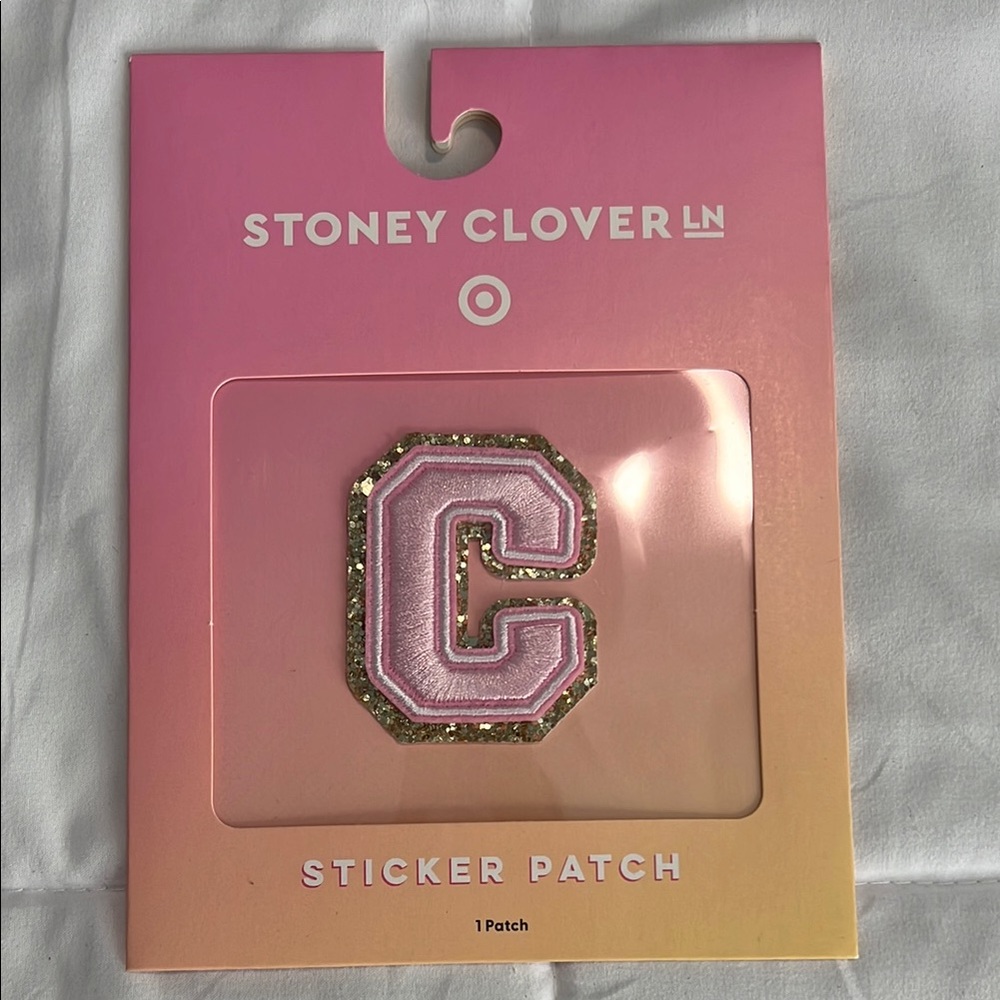 Stoney Clover Lane Pink and Gold Sticker Patch
